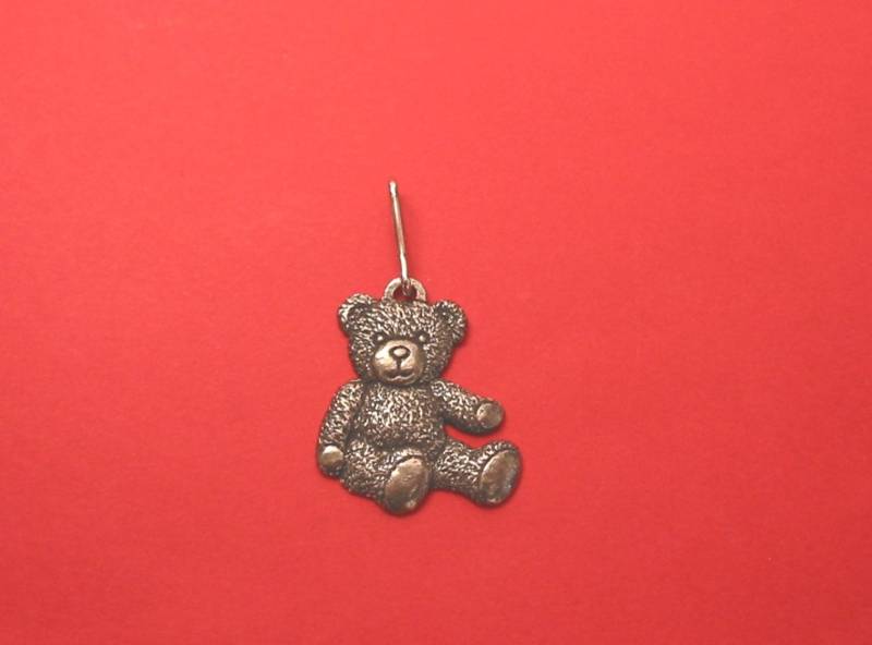 Teddybär Zinn Motiv Zipper Pull - Geschenk Erstes Muttertagsgeschenk Liebe Freundschaftsgeschenke Bär Charm von ThimblesnObjectDart