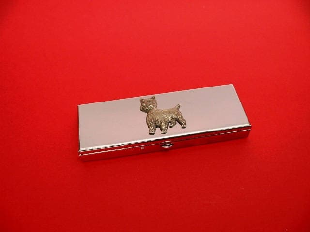 West Highland Terrier Design Sieben-Tage-Pillendose - Medikamente Organisator Chrom Pillendose Kleine Schmuckbox Haustier Hund Westie Geschenke West Highland Terrier Design Sieben-Tage-Pillendose - Medikamente Organisator Chrom Pillendose Kleine Schmuckbox Haustier Hund Westie Geschenke von ThimblesnObjectDart