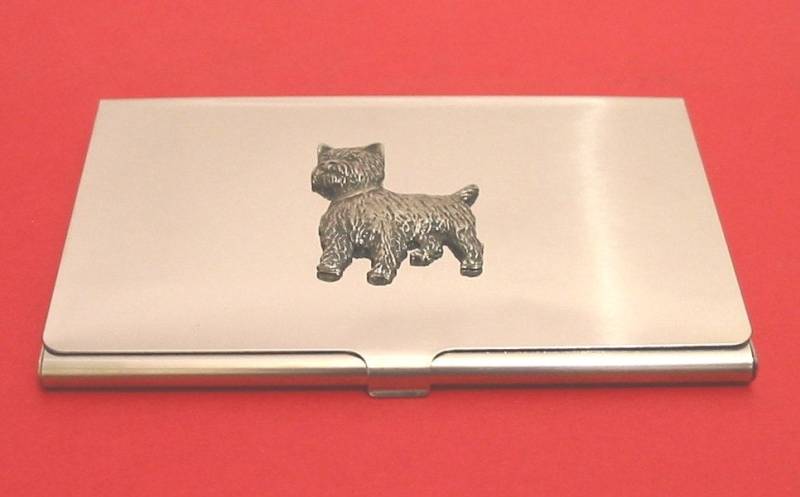 West Highland Terrier Verchromter Kartenhalter Mit Handgegossenen Zinn Haustier Tierarzt Vater Mutter Westie Geschenk West Highland Terrier Verchromter Kartenhalter Mit Handgegossenen Zinn Haustier Tierarzt Vater Mutter Westie Geschenk von ThimblesnObjectDart