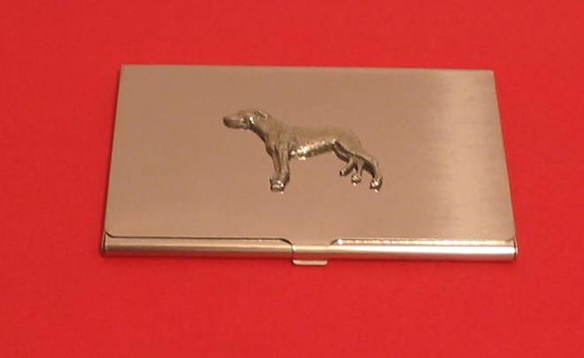 Windhund Verchromt Kartenhalter Mit Hand-Cast-Zinn-Motiv-Mutter-Vater-Greyhound-Geschenk Windhund Verchromt Kartenhalter Mit Hand-Cast-Zinn-Motiv-Mutter-Vater-Greyhound-Geschenk von ThimblesnObjectDart