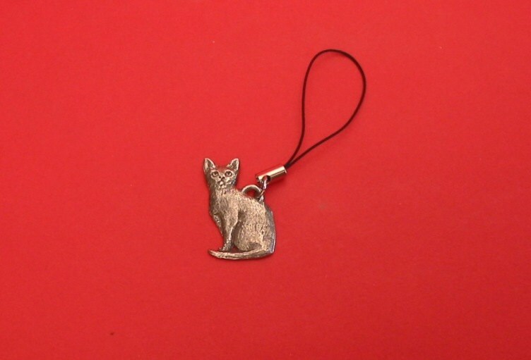 Zinn Handy Charm Katze Vet Mutter Vater Geschenk Zinn Handy Charm Katze Vet Mutter Vater Geschenk von ThimblesnObjectDart