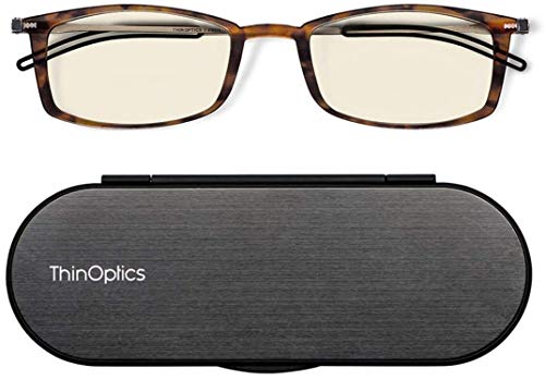 ThinOptics Computerlesebrille mit einer Stärke von 1,5 Schildkrötengestell-Rahmen - Computerlesebrille mit Blaulichtblocker - Unisex Männer und Frauen Computerbrille ThinOptics Computerlesebrille mit einer Stärke von 1,5 Schildkrötengestell-Rahmen - Computerlesebrille mit Blaulichtblocker - Unisex Männer und Frauen Computerbrille von ThinOptics