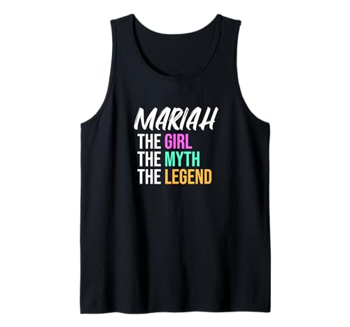 Mariah Das Mädchen Der Mythos Die Legende Lustiger Name Tank Top von Things For Girls Named Mariah Funny Co
