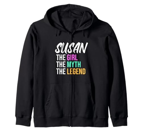 Susan Das Mädchen Der Mythos Die Legende Lustiger Name Kapuzenjacke von Things For Girls Named Susan Funny Co