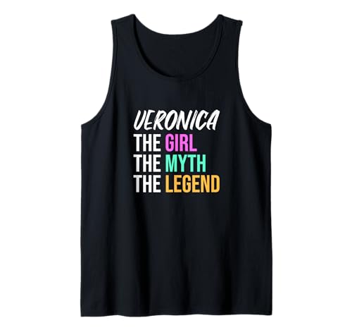 Veronica Das Mädchen Der Mythos Die Legende Lustiger Name Tank Top von Things For Girls Named Veronica Funny Co