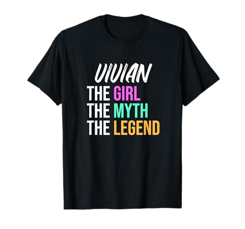 Vivian Das Mädchen Der Mythos Die Legende Lustiger Name T-Shirt von Things For Girls Named Vivian Funny Co