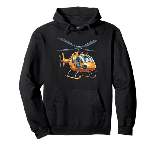 Cartoon Hubschrauber Illustration für Kinder Pullover Hoodie Cartoon Hubschrauber Illustration für Kinder Pullover Hoodie von Things of the World - Helicopter