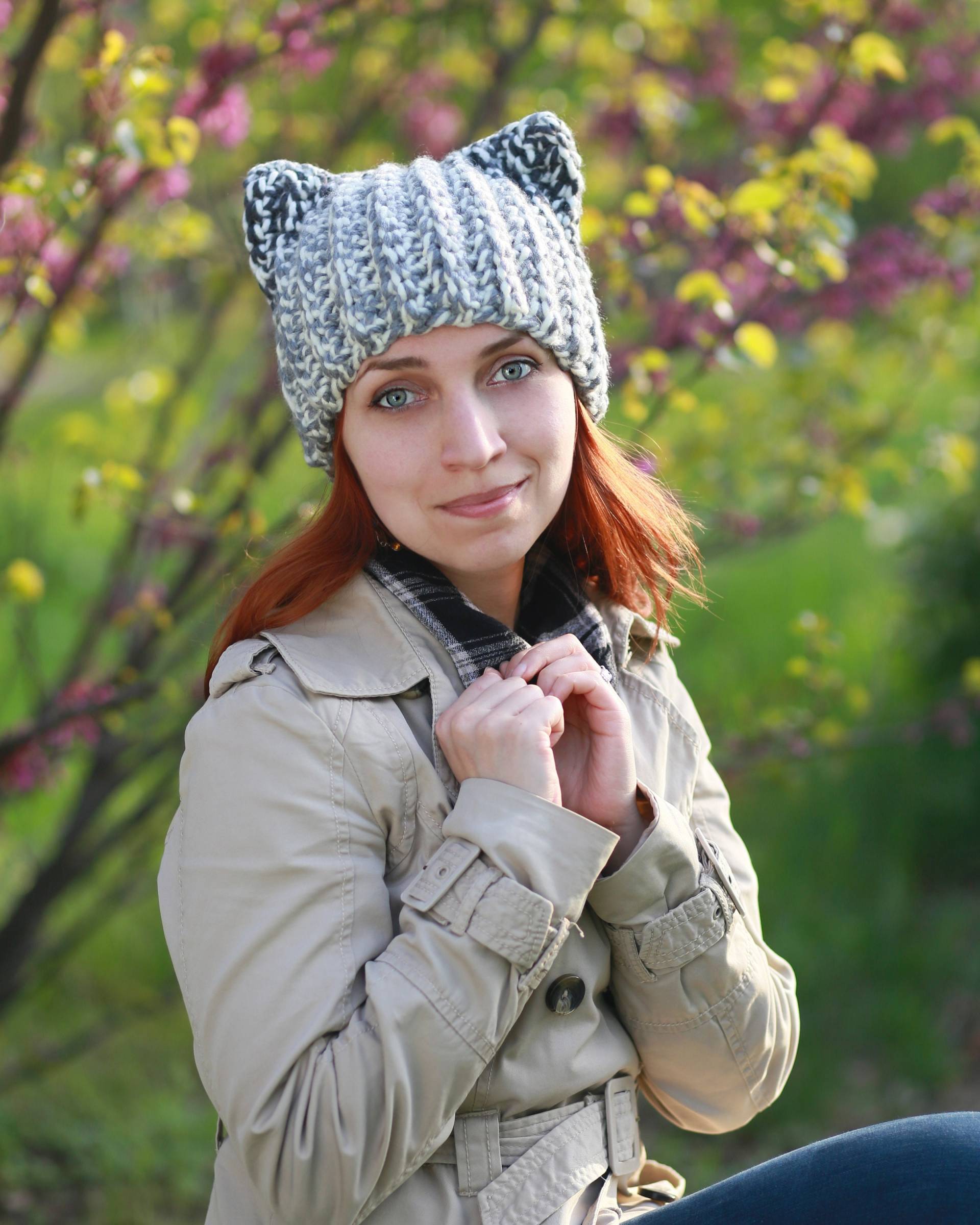 Hellgraue Mütze Mit Dunkelgrauen Ohren - Gehäkelte Wolf Beanie in Slouchy Geschenkidee Für Tiermode-Hundeliebhaber Im Lässigen Stil Erwachsene Süße Hellgraue Mütze Mit Dunkelgrauen Ohren - Gehäkelte Wolf Beanie in Slouchy Geschenkidee Für Tiermode-Hundeliebhaber Im Lässigen Stil Erwachsene Süße von ThingsFS