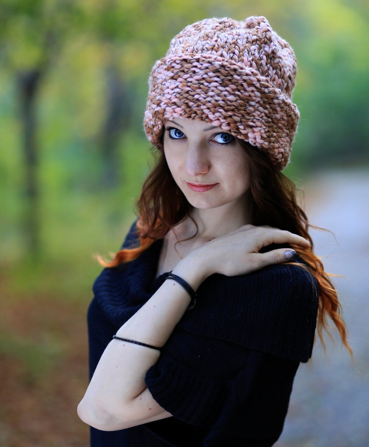 Tam Baggy Strick Slouchy Beanie Pink Braun Unisex Damenmode Skimütze Winter Teal Dread Lock Geschenk Für Mädchen Übergroß Trafo Classic Hat von ThingsFS