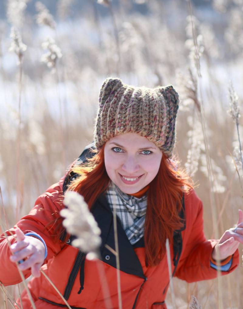 Gehäkelte Tierohren Mütze Unisex Wintermütze von ThingsFS