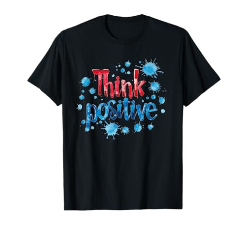 Cooles denkendes positives Outfit für Jungen und Mädchen T-Shirt von Think positive
