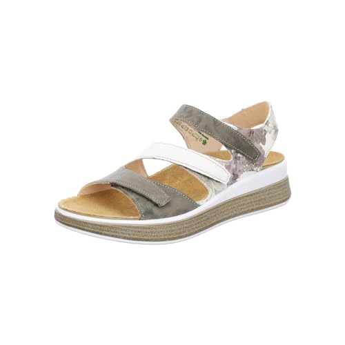 THINK! Damen Meggie_3-000585 Chrome-free Tanned Sustainable Interchangeable Foot Bed Slingback Sandale, 7000 Salbei Kombi, 39 EU von Think!