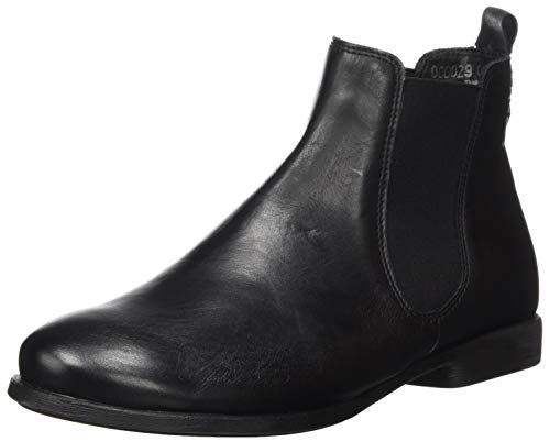 THINK! Damen Agrat leer gevoerde duurzame Chelsea Boots, 0000 Schwarz, 37 EU von Think!