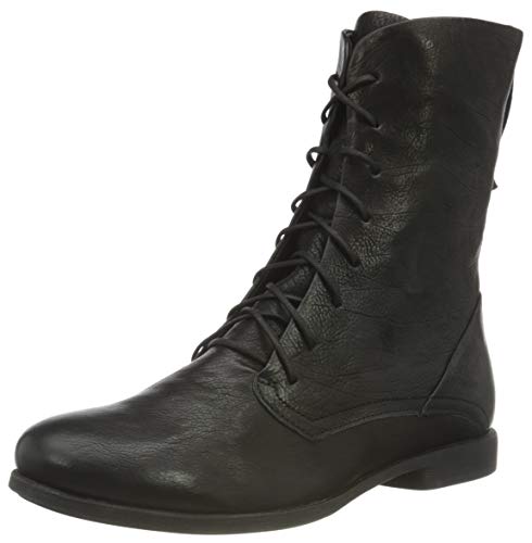 Think! Damen Agrat, Chromfrei Gegerbte, Leicht Gefütterte Stiefelette, Schwarz 0000 Schwarz, 37 EU von Think!