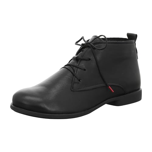 THINK! Damen AGRAT leder gefütterte, nachhaltige Stiefelette, 0000 Schwarz,41 EU von Think!