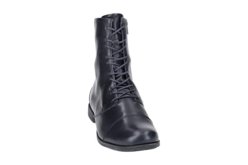 THINK! Damen AGRAT Leder gefütterte nachhaltige Stiefelette, Navy, 36 EU von Think!