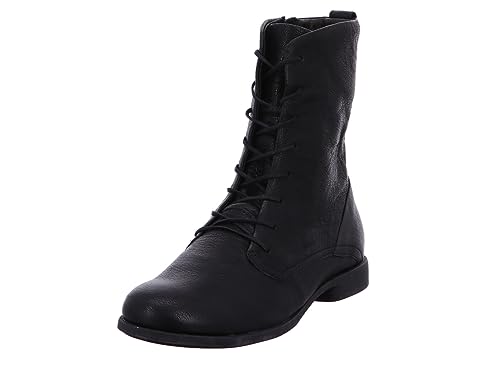 THINK! Damen AGRAT chromfrei gegerbte leicht gefütterte Stiefelette, 0010 SCHWARZ, 41.5 EU von Think!