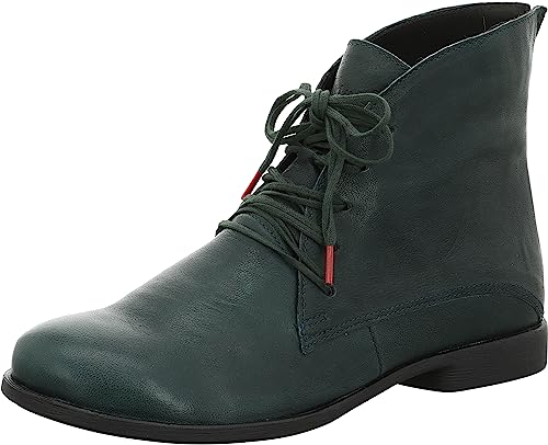 Think! Damen Agrat Chromfrei Gegerbte Leicht Gefütterte Stiefelette, 7000 Atlantic, 37.5 EU von Think!