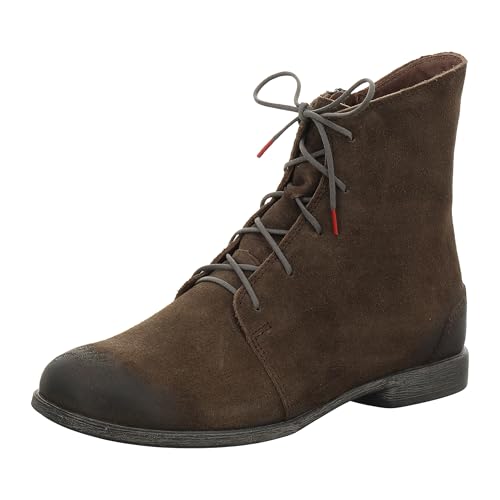 THINK! Damen AGRAT leicht gefütterte nachhaltige Stiefelette, 3040 Wolf, 36.5 EU von Think!