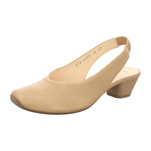THINK! Damen AIDA, chromfrei gegerbte nachhaltige Slingback Pumps, 4000 Savana, 42 EU von THINK!