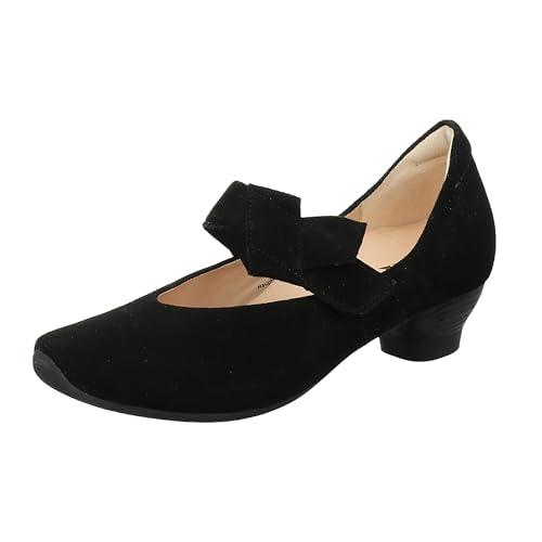 THINK! Damen AIDA, nachhaltige, Wechselfußbett Riemchen Pumps, 0000 SCHWARZ, 39.5 EU von THINK!