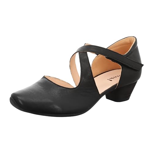 THINK! Damen AIDA_3-000209 nachhaltige Riemchen Pumps, 0000 SCHWARZ, 39 EU von Think