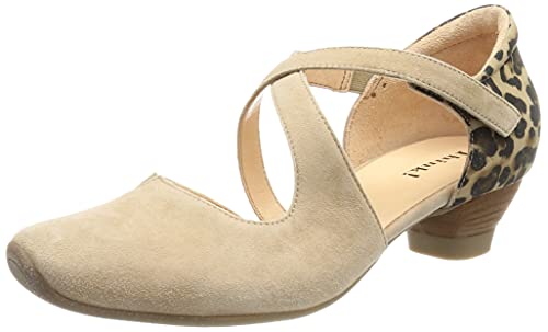 THINK! Damen AIDA nachhaltige Riemchen Pumps, 4000 PALLISANDRO/Kombi, 39.5 EU von Think!