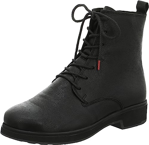 THINK! Damen COGITA chromfrei gegerbte Lammfell Schneestiefel, 0010 SCHWARZ, 42 EU von Think!