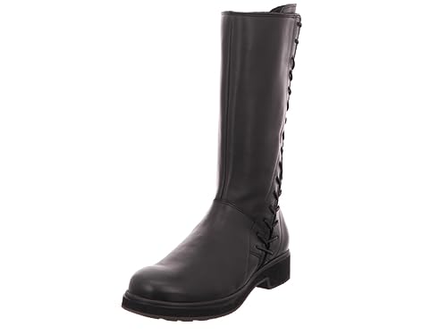 THINK! Damen COGITA chromfrei gegerbte nachhaltige Stiefel, 0000 SCHWARZ, 39 EU von Think!