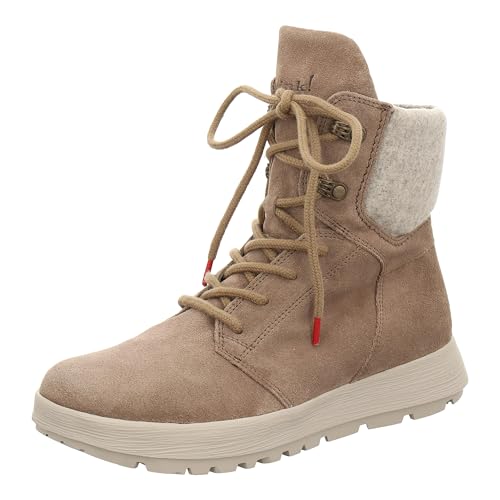 THINK! Damen COMODA chromfrei gegerbte Lodenfutter Stiefelette, 2000 Stone/Kombi, 40.5 EU von THINK!