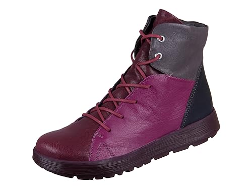 THINK! Damen COMODA chromfrei gegerbte Schurwolle Schneestiefel, 5010 Chianti/Kombi, 39 EU von Think!