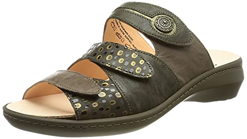 THINK! Damen Camilla, nachhaltige Wechselfußbett Pantolette, 7040 Olive/Kombi, 43 EU von Think!