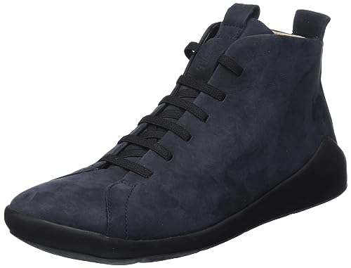 THINK! Damen DUENE chromfrei gegerbte nachhaltige Wechselfußbett Slipper, 8020 Navy, 39.5 EU von Think!