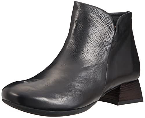 THINK! Damen Delicia nachhaltige Leder gefütterte Stiefelette, 0050 SCHWARZ, 39 EU von Think!