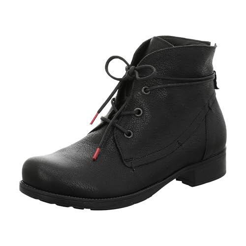 THINK! Damen Denk chromfrei gegerbte Lammfell Stiefelette, 0010 SCHWARZ, 36.5 EU von Think!