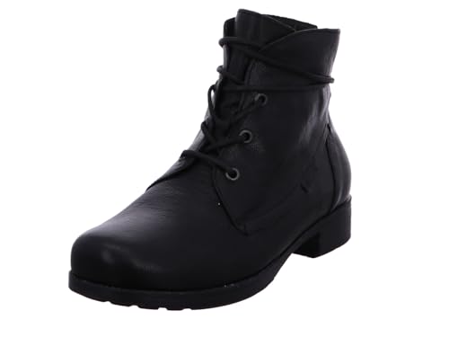 THINK! Damen Denk chromfrei gegerbte Lammfell Stiefelette, 0010 SCHWARZ, 37 EU von Think!