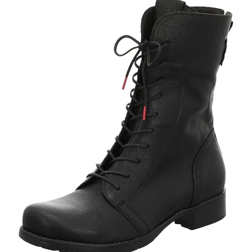 Think! Damen Denk! Chromfrei Gegerbte Leicht Gefütterte Stiefelette, 0000 Schwarz, 37.5 EU von Think!