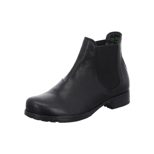 THINK! Damen Denk chromfrei gegerbte nachhaltige Chelsea-Boots, 0050 SCHWARZ, 38 EU von Think!