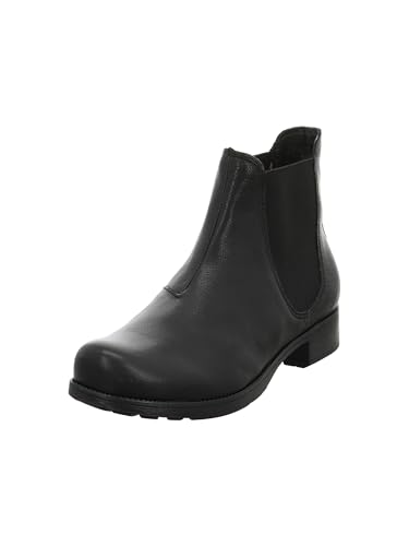 THINK! Damen Denk chromfrei gegerbte nachhaltige Chelsea-Boots, 0050 SCHWARZ, 40.5 EU von Think!