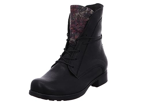 THINK! Damen Denk leicht gefütterte nachhaltige Stiefelette, 0040 SCHWARZ/Kombi, 40.5 EU von Think!