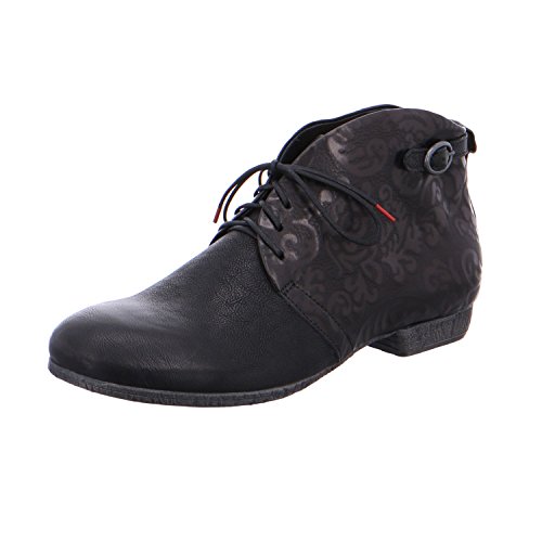 THINK! Damen EBBS Oxfords, Schwarz (00 Schwarz) von Think!