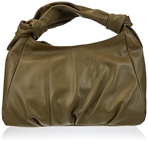 THINK! Damen Echtleder Henkeltasche_3-000693, 7000 Olive, 1 von Think!