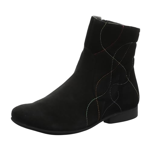 THINK! Damen GUAD2 Leder gefütterte nachhaltige Boots, 0000 SCHWARZ, 40 EU von Think!