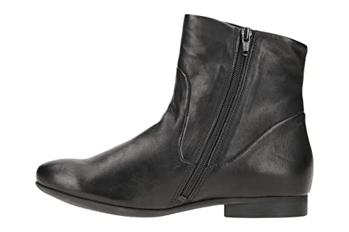 THINK! Damen GUAD2 Leder gefütterte nachhaltige Stiefelette, Schwarz, 37 EU von Think!