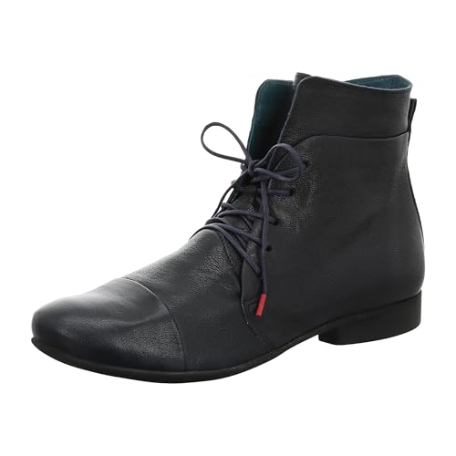 THINK! Damen Guad chromfrei gegerbte, Leder gefütterte Stiefelette, 8030 Navy, 36 EU von Think!