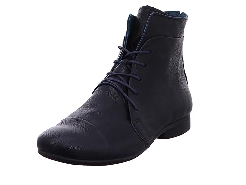 THINK! Damen Guad chromfrei gegerbte, Leder gefütterte Stiefelette, 8030 Navy, 36 EU von Think!