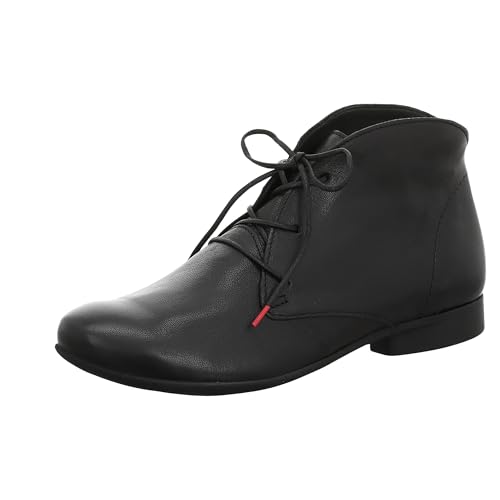 THINK! Damen Guad chromfrei gegerbte Leder gefütterte Stiefelette, 0000 SCHWARZ, 38 EU von Think!