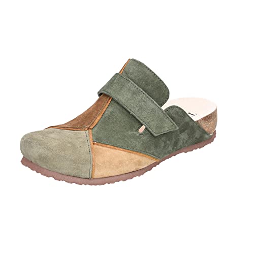 THINK! Damen Julia chromfrei gegerbte Pantolette Clog Hausschuh, 7000 Jade/Kombi, 40 EU THINK! Damen Julia chromfrei gegerbte Pantolette Clog Hausschuh, 7000 Jade/Kombi, 40 EU von Think!