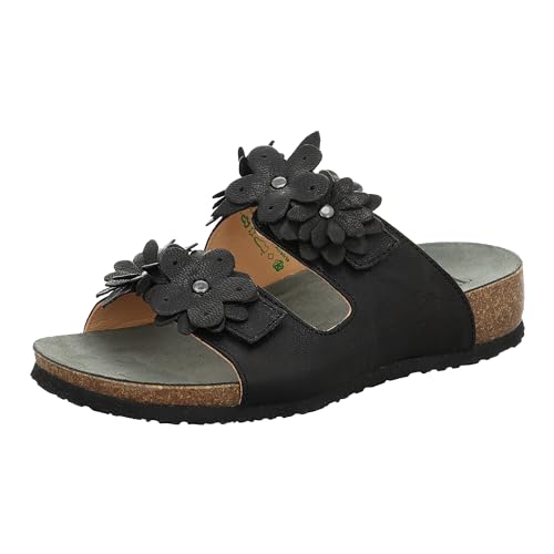 THINK! Damen Julia chromfrei gegerbte nachhaltige Pantolette, 0000 SCHWARZ, 41 EU THINK! Damen Julia chromfrei gegerbte nachhaltige Pantolette, 0000 SCHWARZ, 41 EU von Think!