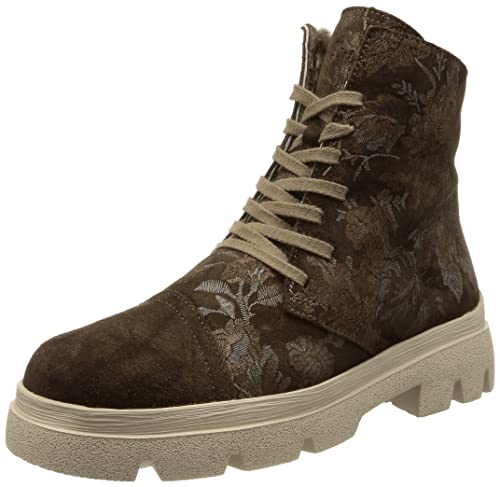 THINK! Damen KANGAE chromfrei gegerbte Lammfell Schneestiefel, 3000 BARK/Kombi, 40.5 EU von Think!